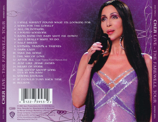 Cher : Live - The Farewell Tour (CD, Album)