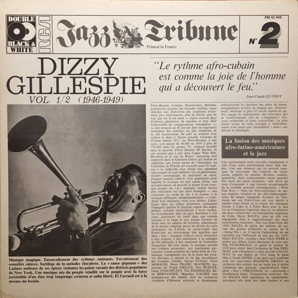 Dizzy Gillespie : Dizzy Gillespie Vol 1/2 (1946-1949) (2xLP, Comp, Ora)