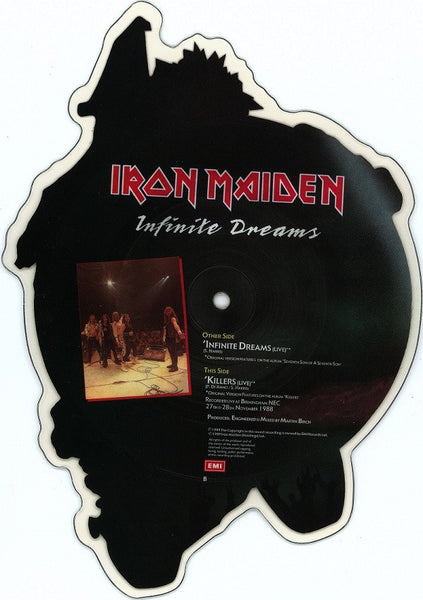 Iron Maiden : Infinite Dreams (7", Shape, Single, Ltd, Pic)