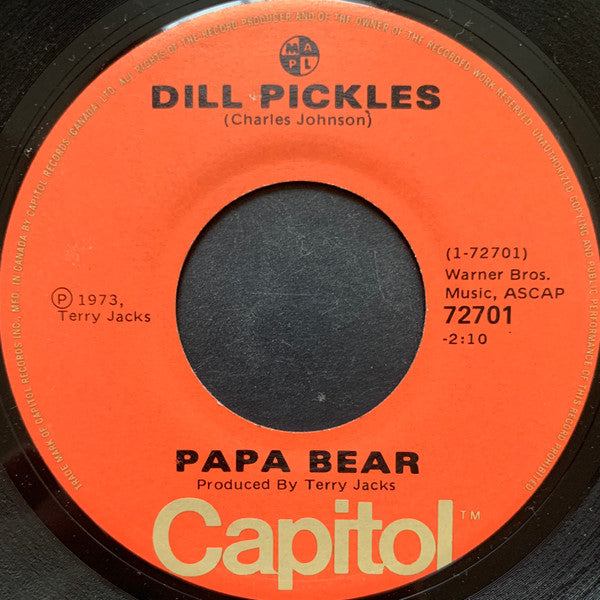 Papa Bear (8) : Dill Pickles / It's Not Over (7", Single)