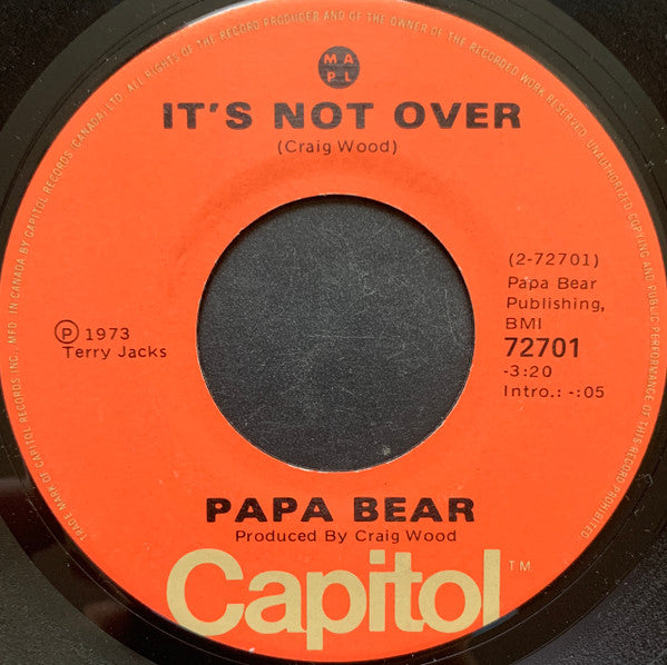 Papa Bear (8) : Dill Pickles / It's Not Over (7", Single)
