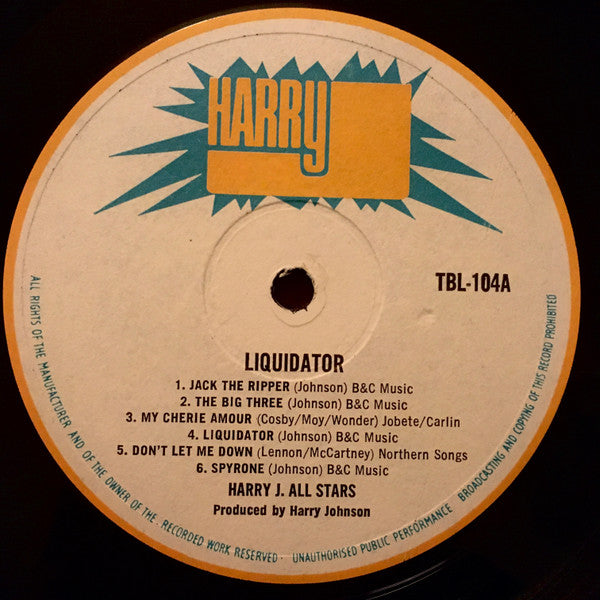 Harry J. All Stars : Liquidator (LP, Album)