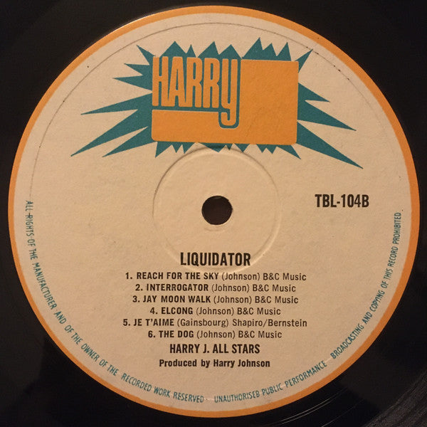 Harry J. All Stars : Liquidator (LP, Album)