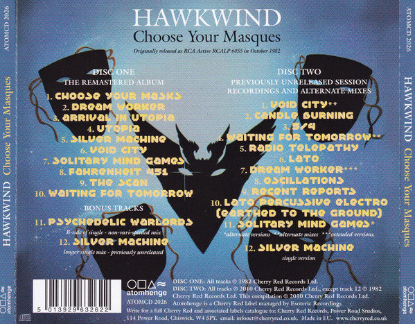 Hawkwind : Choose Your Masques (2xCD, Album, RE, RM)