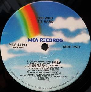 The Who : It's Hard (LP, Album, RE)