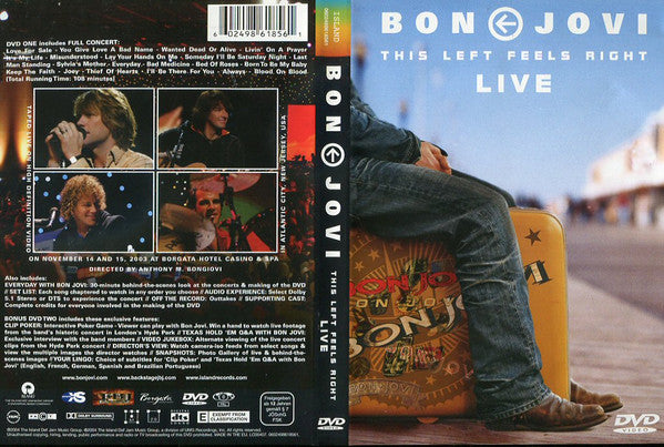 Bon Jovi : This Left Feels Right Live (DVD-V, Multichannel, PAL, DTS + DVD-V, Ltd, PAL)