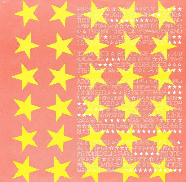 The Psychedelic Furs : Mirror Moves (LP, Album)