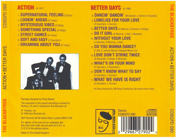 The Blackbyrds : Action / Better Days (CD, Comp)