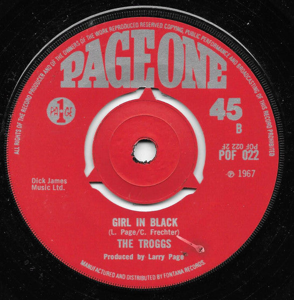 The Troggs : Night Of The Long Grass (7", Pus)