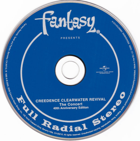 Creedence Clearwater Revival : The Concert (CD, Album, RE, RM)