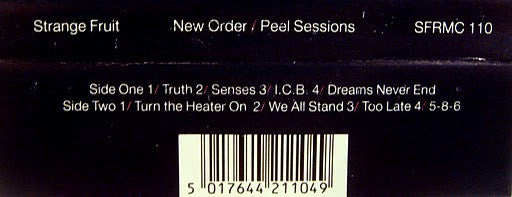 New Order : Peel Sessions (Cass, Comp)