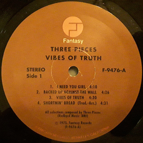 The 3 Pieces* : Vibes Of Truth (LP, Album, RE, Gat)