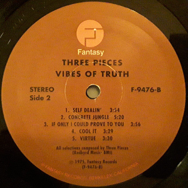 The 3 Pieces* : Vibes Of Truth (LP, Album, RE, Gat)