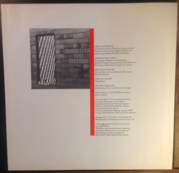 Orchestral Manœuvres In The Dark* : Architecture & Morality (LP, Album, Blu)