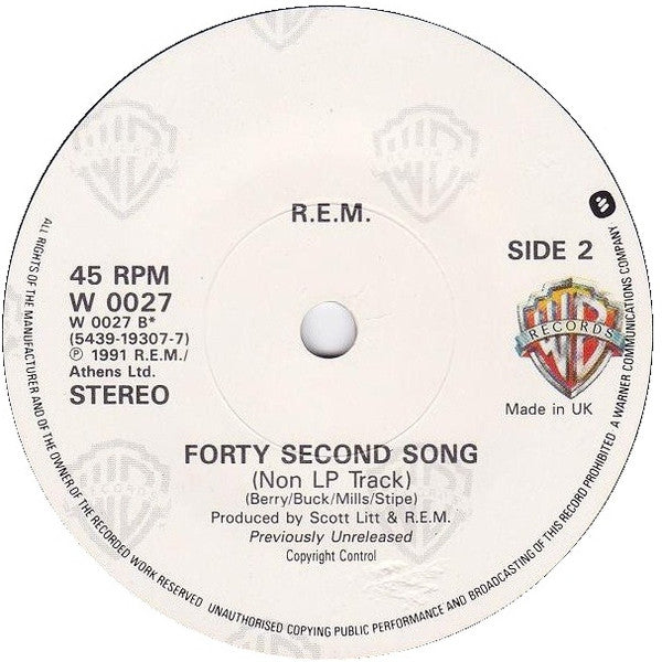 R.E.M. : Shiny Happy People (7", Single)