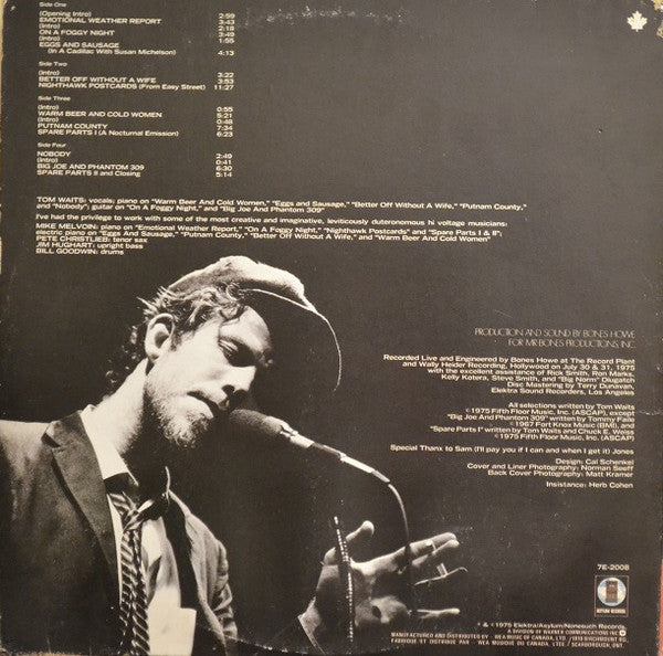 Tom Waits : Nighthawks At The Diner (2xLP, Album, Qua)