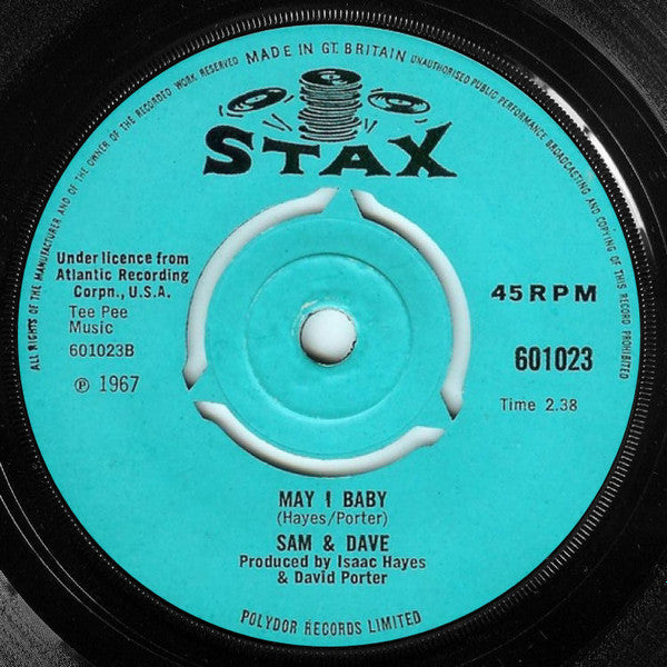Sam & Dave : Soul Man (7", Single, 3-P)