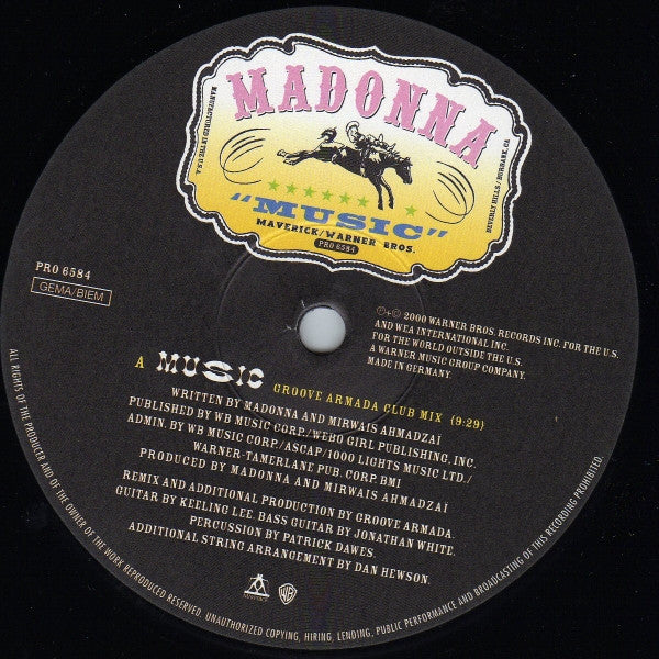 Madonna : Music (2x12", Promo)
