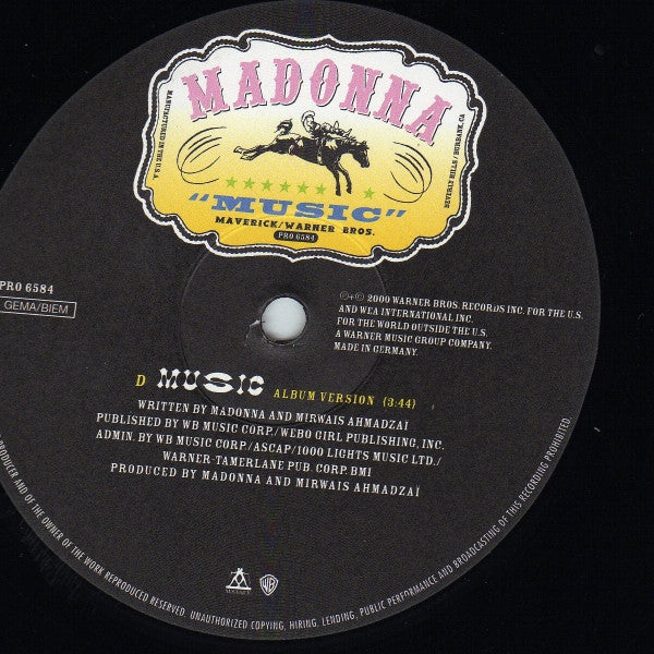 Madonna : Music (2x12", Promo)