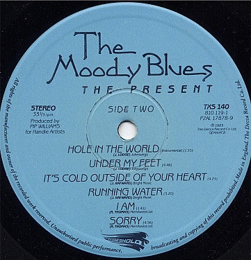 The Moody Blues : The Present (LP, Album, Gat)