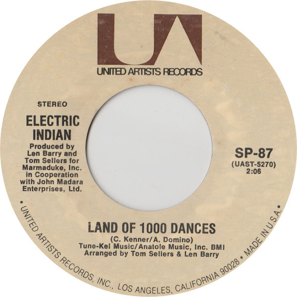 Electric Indian* : Keem-O-Sabe / Land Of 1000 Dances (7", Single, RE, Styrene)