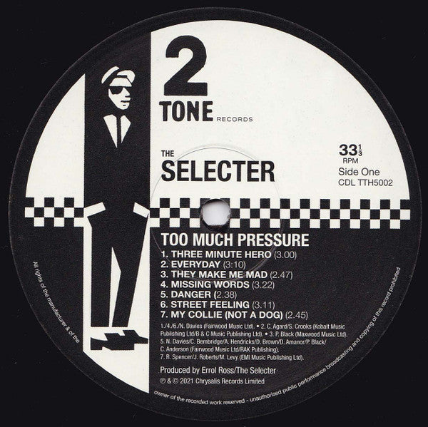 The Selecter : Too Much Pressure (LP, Album, 180 + 7", Single, RP, 40  + RE, RM, 40t)