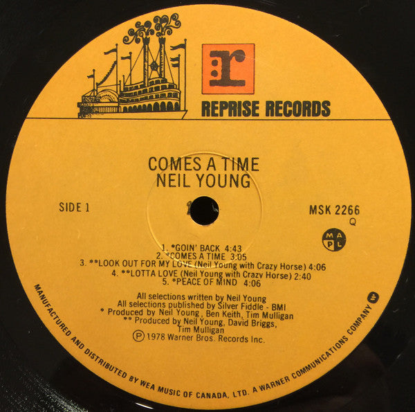 Neil Young : Comes A Time (LP, Album, Qua)