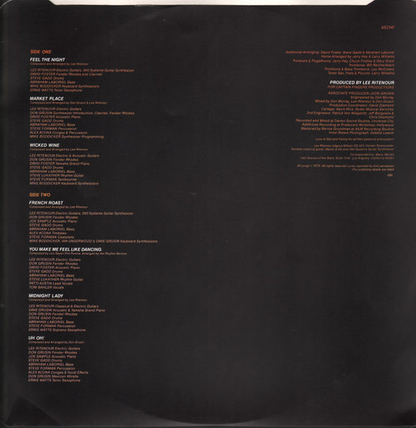 Lee Ritenour : Feel The Night (LP, Album)