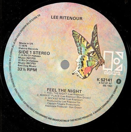 Lee Ritenour : Feel The Night (LP, Album)