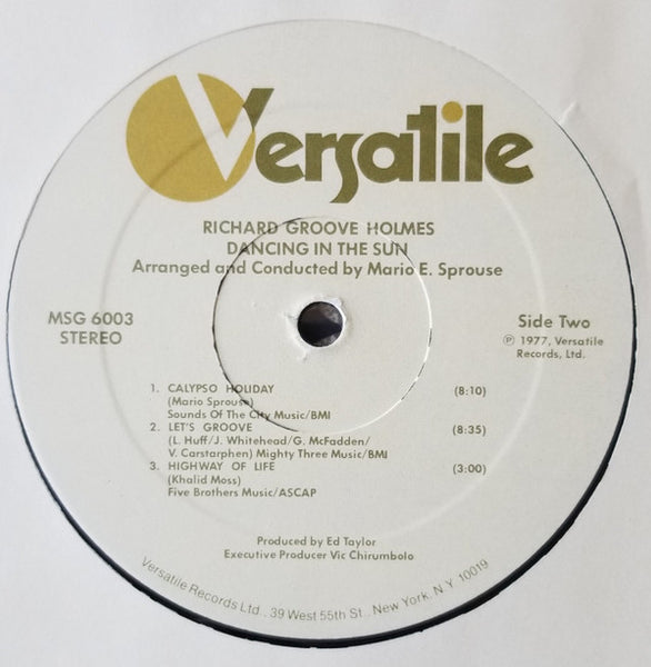Richard Groove Holmes* : Dancing In The Sun (LP, Album)