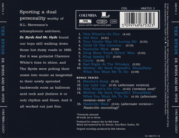 The Byrds : Dr. Byrds & Mr. Hyde (CD, Album, RE, RM, SBM)
