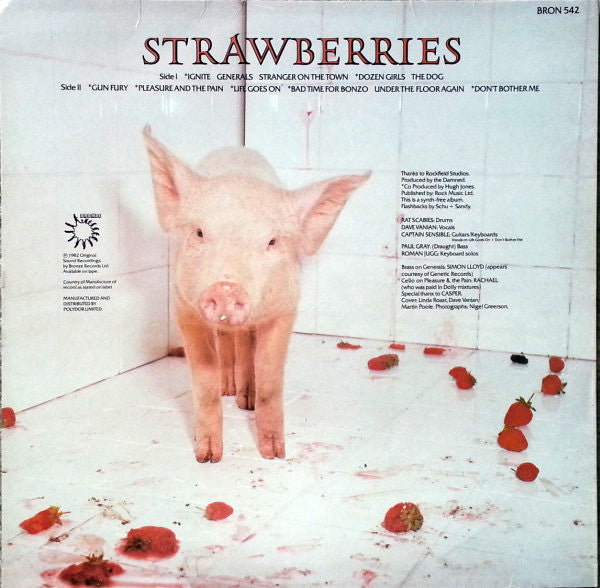 The Damned : Strawberries (LP, Album)