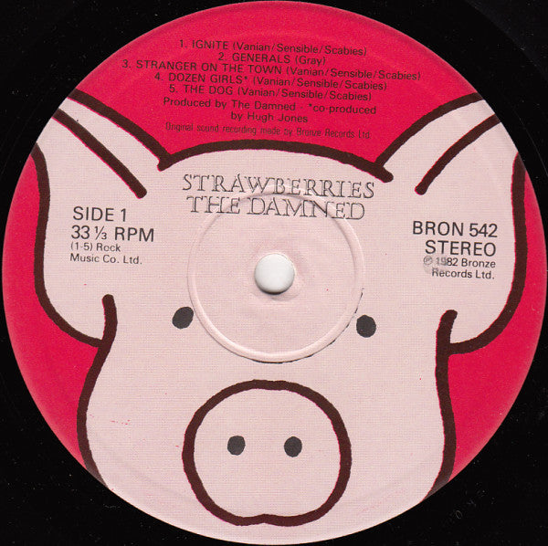 The Damned : Strawberries (LP, Album)