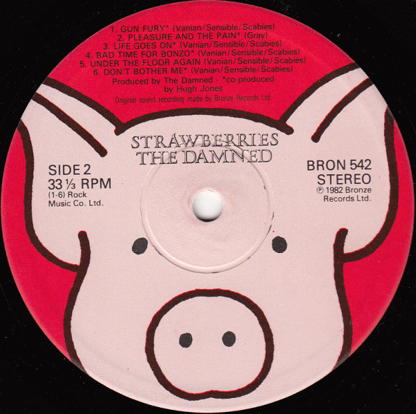 The Damned : Strawberries (LP, Album)