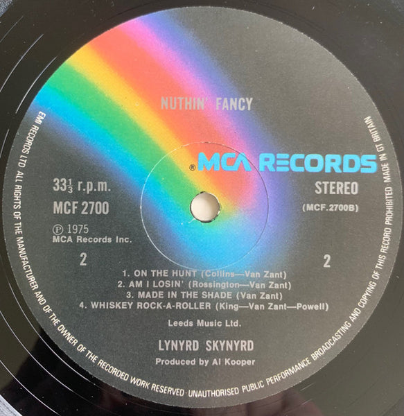 Lynyrd Skynyrd : Nuthin' Fancy (LP, Album)