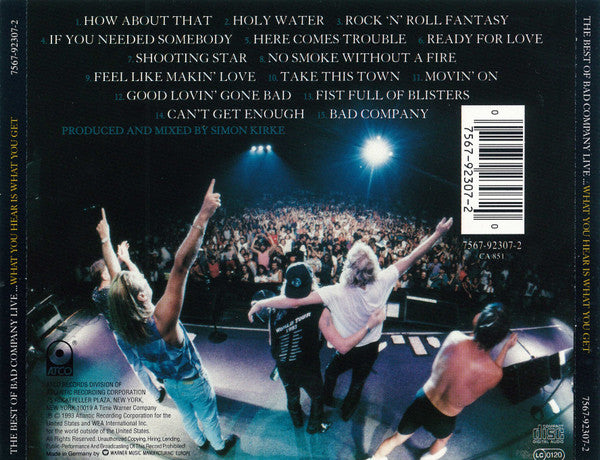 Bad Company (3) : The Best Of Bad Company Live...What You Hear Is What You Get (CD)