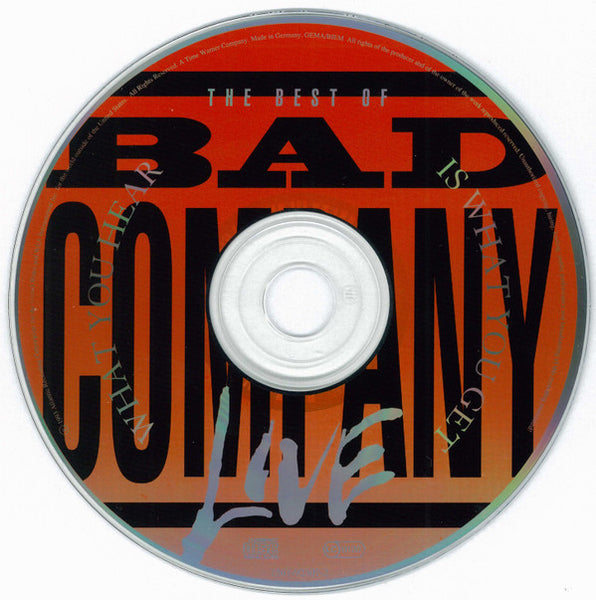 Bad Company (3) : The Best Of Bad Company Live...What You Hear Is What You Get (CD)