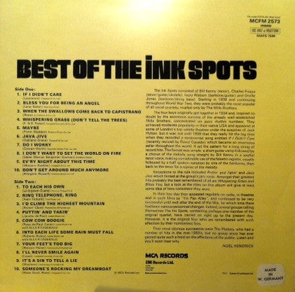 The Ink Spots : The Best Of The Ink Spots (LP, Comp, Mono)