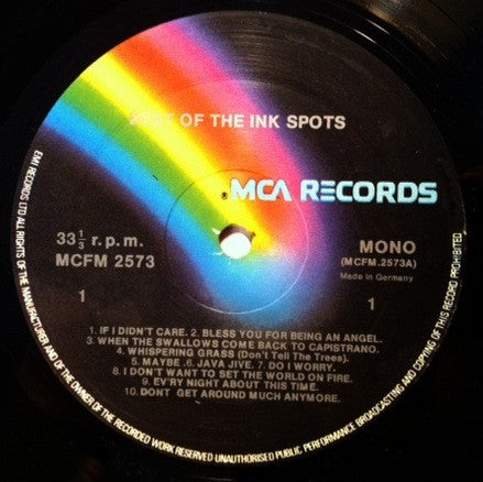 The Ink Spots : The Best Of The Ink Spots (LP, Comp, Mono)