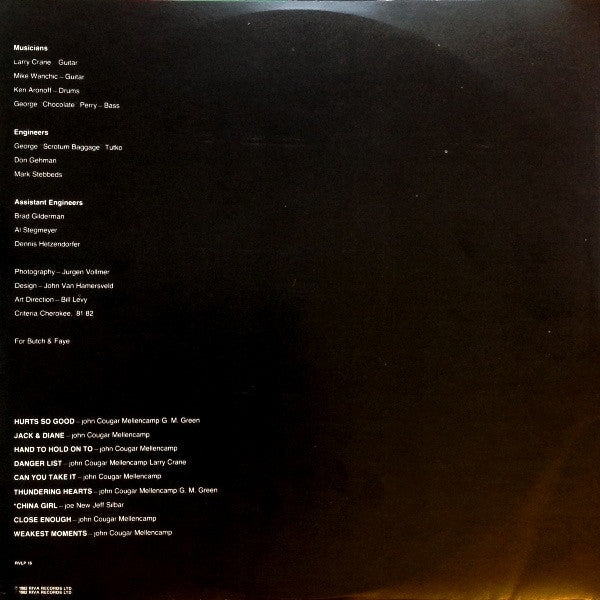 John Cougar* : American Fool (LP, Album)