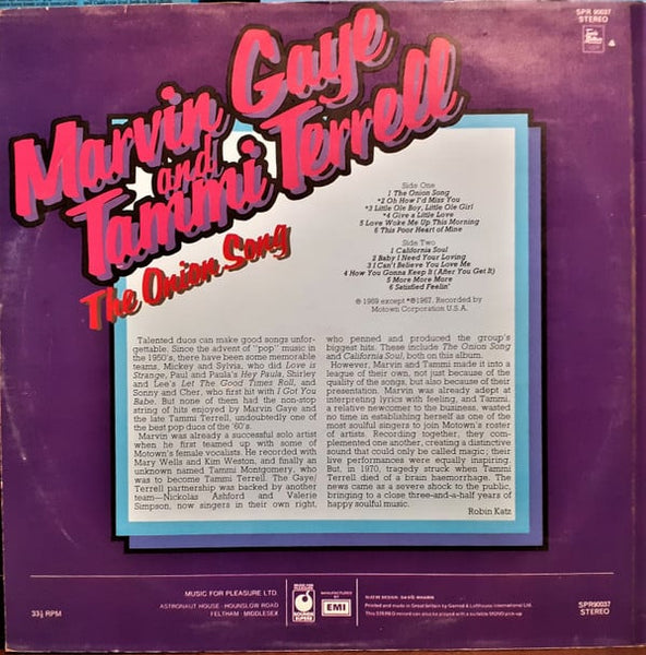 Marvin Gaye And Tammi Terrell : The Onion Song (LP, Comp)