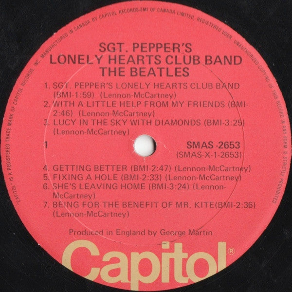 The Beatles : Sgt. Pepper's Lonely Hearts Club Band (LP, Album, RE, Gat)