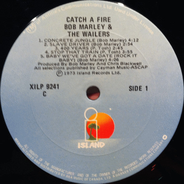 Bob Marley And The Wailers* : Catch A Fire (LP, Album, RE)