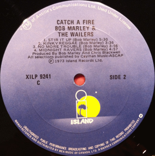 Bob Marley And The Wailers* : Catch A Fire (LP, Album, RE)