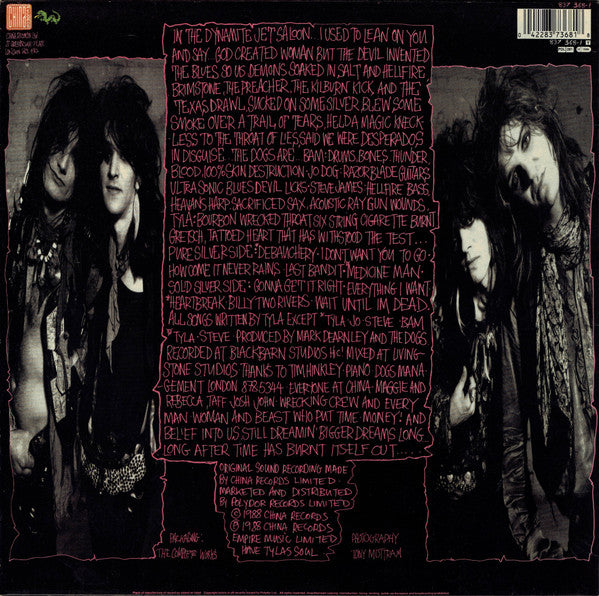 The Dogs D'Amour : In The Dynamite Jet Saloon (LP, Album)
