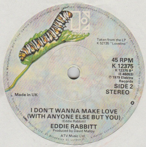 Eddie Rabbitt : Suspicions (7")