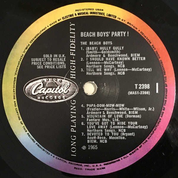 The Beach Boys : Beach Boys' Party! (LP, Album, Mono)