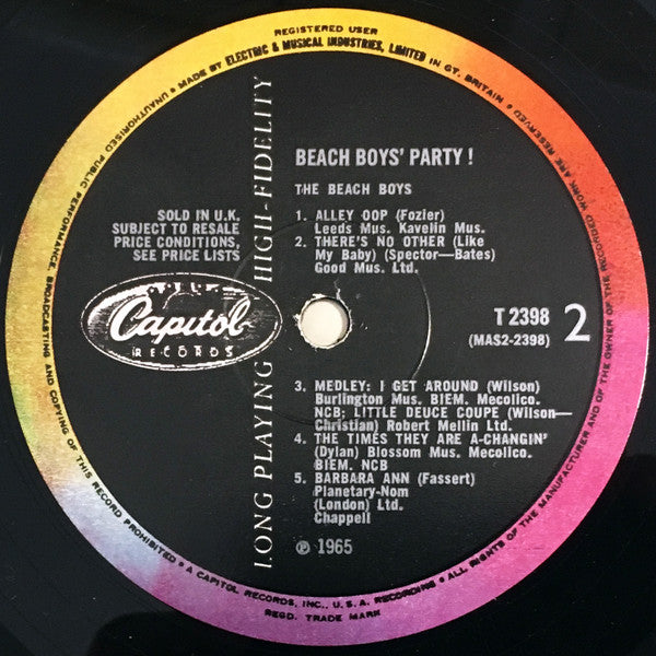 The Beach Boys : Beach Boys' Party! (LP, Album, Mono)