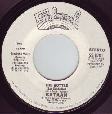 Bataan* : The Bottle (La Botella) (7", Styrene, Pit)