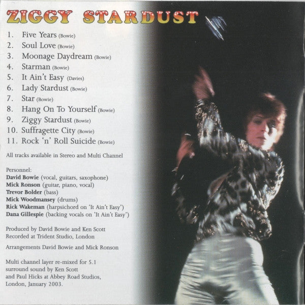 David Bowie : The Rise And Fall Of Ziggy Stardust And The Spiders From Mars (SACD, Hybrid, Multichannel, Album)